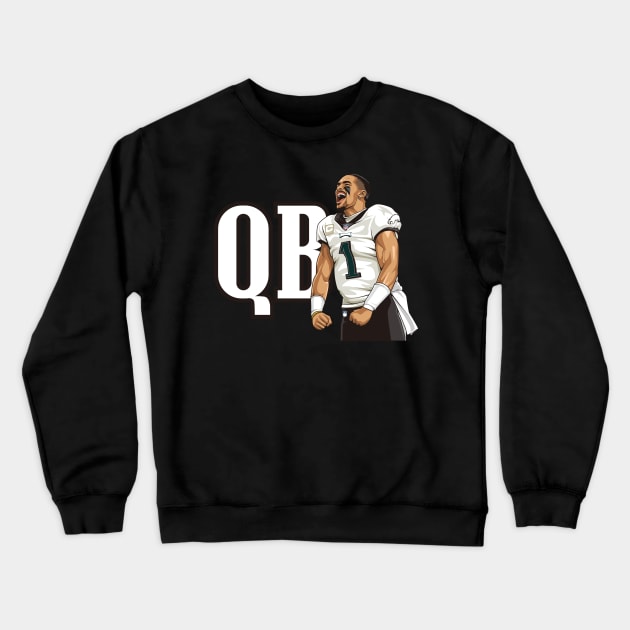 QB1 Crewneck Sweatshirt by Tailgate Team Tees